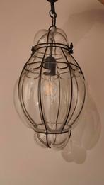 Venetiaanse glazen hanglamp, Huis en Inrichting, Lampen | Hanglampen, Ophalen, Gebruikt, Vintage, Glas