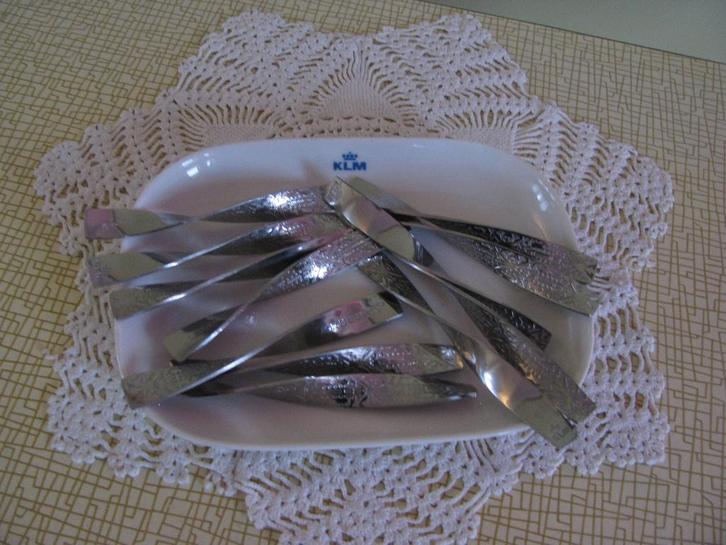 12 x roerstaaf * Marcel Wanders * op 'n KLM schaal # bord *, Verzamelen, Luchtvaart en Vliegtuigspotten, Zo goed als nieuw, Overige typen