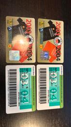 4 sponsor seizoenskaarten SBV Excelsior 2003-2004, Ophalen of Verzenden, Zo goed als nieuw, Overige binnenlandse clubs, Overige typen