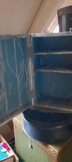 Antiek vakkenkastje kistje, Ophalen of Verzenden