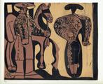 Picasso Picador and Matador Linocut Genummerd, Antiek en Kunst, Ophalen of Verzenden