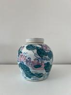 Unieke vintage Chinese keramieken vaas gember pot, Ophalen of Verzenden