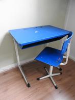 Schooltafeltje stoeltje blauw, Kinderen en Baby's, Kinderkamer | Tafels en Stoelen, Ophalen of Verzenden, Gebruikt, Tafel(s) en Stoel(en)