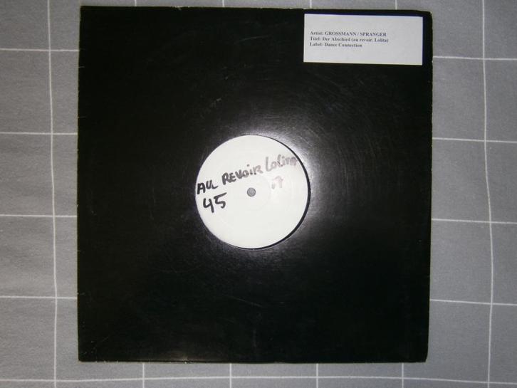 Grossmann / Spranger – Der Abschied (Au Revoir, Lolita) 2002, Cd's en Dvd's, Vinyl | Dance en House, Zo goed als nieuw, Techno of Trance
