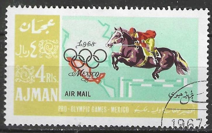 Ajman 1967 - Michel 189PA - STW 317 - Mexico (ST), Postzegels en Munten, Postzegels | Azië, Gestempeld, Oost-Azië, Verzenden
