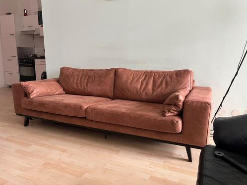 3-zitsbank van NOUS Living Bruin., Huis en Inrichting, Banken | Bankstellen, Zo goed als nieuw, Rechte bank, Driepersoons, 200 tot 250 cm
