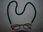 brilkoordje van donker groene facetgeslepen kralen 60 cm, Sieraden, Tassen en Uiterlijk, Zonnebrillen en Brillen | Dames, Nieuw