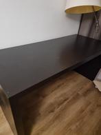 IKEA MALM Bureau – Zwart, in Goede Staat, Huis en Inrichting, Bureaus, Ophalen, Gebruikt, Bureau