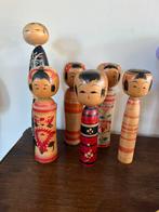 Houten Japanse Kokeshi poppen (origineel) 1926, Antiek en Kunst, Kunst | Designobjecten, Ophalen of Verzenden