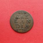 Duit Zeeland 1758 Zeelandia Luctor et Emergo Middelburg, Ophalen of Verzenden, Vóór koninkrijk, Overige waardes, Losse munt