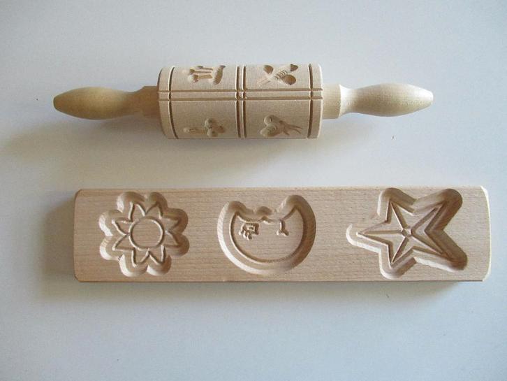 Speculaasplankje en speculaas roller, Antiek en Kunst, Antiek | Keukenbenodigdheden, Ophalen