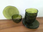 Kosta Boda "Green Leaf" servies Zweedse vintage design, Ophalen of Verzenden, Zo goed als nieuw, Overige stijlen, Bord(en)