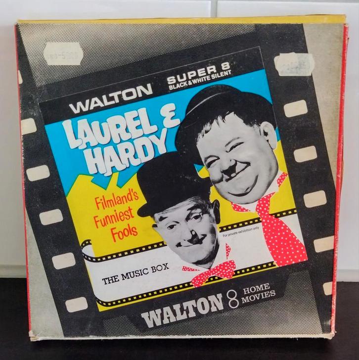 Laurel and Hardy in Music Box uit 1932 Super 8 mm, Audio, Tv en Foto, Filmrollen, 8mm film, Ophalen of Verzenden