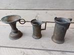 Oude Koperen Kannetjes - Set van 3, Ophalen of Verzenden, Koper