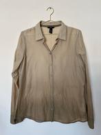 Camel 44 transparant dun bruin blouse bloesje H&M egf, Maat 42/44 (L), H&M, Ophalen of Verzenden, Bruin