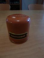 vintage glazen  jaren '60 vaas in de kleur rood (20 cm), Ophalen of Verzenden, Huis en Inrichting