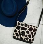 Fab by Fabienne bruin Jackie Bag giraffe print tas crossbody, Ophalen of Verzenden, Nieuw, Zwart, Leer