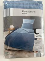 Nieuw flanellen dekbedovertrek 135x200 + kussen 80x80, Ophalen, Eenpersoons, Blauw, Dekbedovertrek