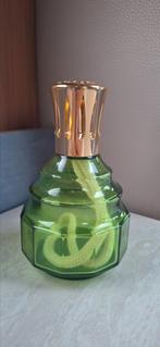 Lampe Berger groen glas nieuwstaat, Overige materialen, Ophalen of Verzenden, Zo goed als nieuw, Minder dan 25 cm