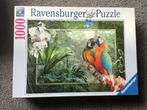 Ravensburger legpuzzel 1000 stukjes Papegaaien in de jungle, Ophalen of Verzenden, 500 t/m 1500 stukjes, Gebruikt, Legpuzzel