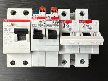 ABB HAF Installatieautomaten en Aardlekschakelaar beschikbaar voor biedingen