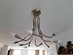 RVS hanglamp/plafondlamp/kroonluchter met 8 flexibele armen, Huis en Inrichting, Lampen | Hanglampen, Metaal, Zo goed als nieuw