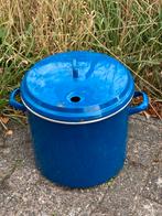 Blauw emaille weckketel (080825c), Antiek en Kunst, Ophalen of Verzenden