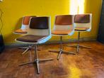 Space Age Eetkamerstoelen - Set van 4, Ophalen, Kunststof, Gebruikt, Bruin