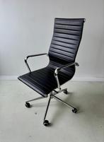 Leren Bureaustoel met stervoet  - Vitra Eames Stijl, Ophalen, Gebruikt, Zwart, Bureaustoel