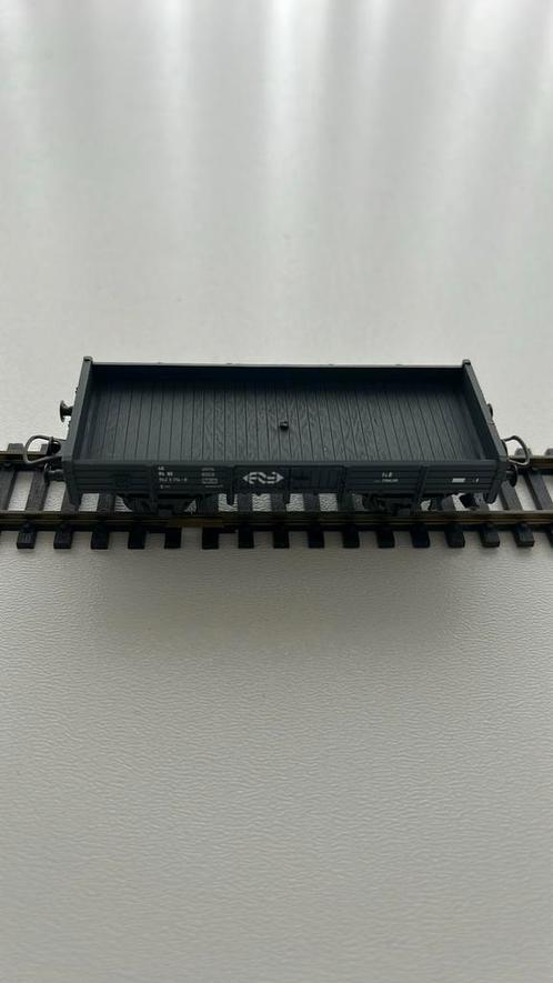Roco lage boord wagon NS grijs 46012 3 stuks, Hobby en Vrije tijd, Modeltreinen | H0, Zo goed als nieuw, Wagon, Gelijkstroom, Roco