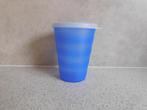 Tupperware Trendy Beker 330 ml. deksel Blauw, Huis en Inrichting, Keuken | Tupperware, Ophalen of Verzenden, Zo goed als nieuw