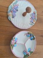 Keramiek Serveerschaal met Deksel, Gebruikt, Porselein of Keramiek, Schaal, Rond