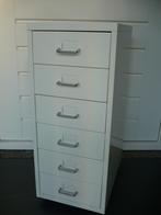 Helmer wit metalen ladenkastje Ikea, 5 laden of meer, Minder dan 100 cm, 25 tot 50 cm, Minder dan 50 cm