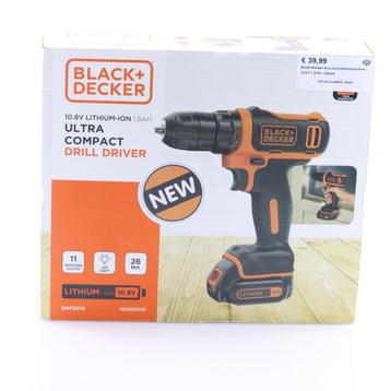 Black+Decker Accuschroefboormachine 10,8 V 1,5 Ah, | Nieuw beschikbaar voor biedingen