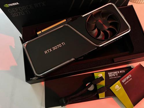 Nvidia GeForce RTX 3070 Ti Founders Edition, Computers en Software, Videokaarten, Zo goed als nieuw, Nvidia, PCI-Express 4.0, GDDR6