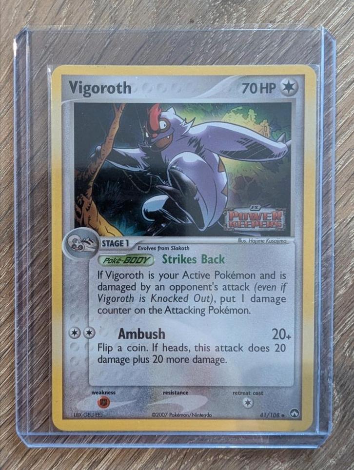 Vigoroth uit EX Power Keepers 41/108 reversed foil, Hobby en Vrije tijd, Verzamelkaartspellen | Pokémon, Zo goed als nieuw, Losse kaart