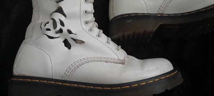 Dr Martens, Kleding | Heren, Schoenen, Gedragen, Boots, Wit, Ophalen of Verzenden
