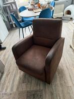 Bruine draaistoel, Ophalen, Gebruikt, Minder dan 75 cm, Stof
