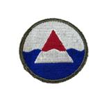 WWII US Iceland Department Command Patch Greenback, Ophalen of Verzenden, Landmacht, Amerika, Embleem of Badge
