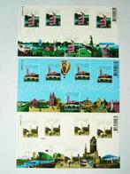 mooi nederland 5x 0,39 postfris vel blok Weesp Goes Nijmegen, Ophalen of Verzenden, Na 1940, Postfris