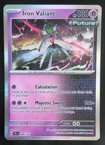 Pokemon - Iron Valiant (TEF 080) Holo rare~ beschikbaar voor biedingen