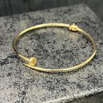 14k gouden armband spijker model italy, Sieraden, Tassen en Uiterlijk, Armbanden, Ophalen of Verzenden, Nieuw, Goud