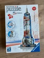 3d puzzel Empire State Building, flag edition. Ravenburger, Ophalen of Verzenden, Minder dan 500 stukjes, Zo goed als nieuw, Rubik's of 3D-puzzel