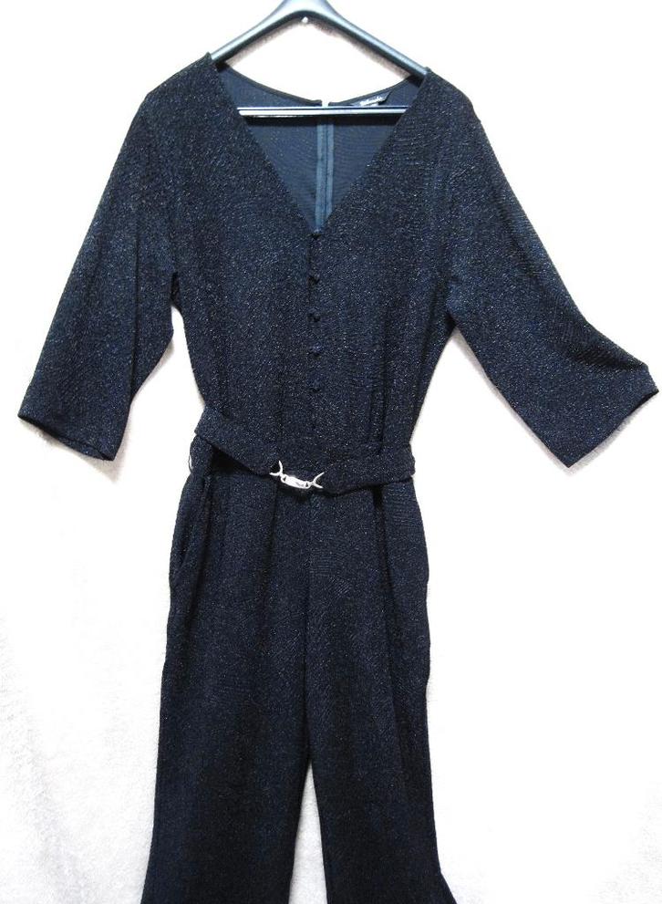 g1  LEUKE JUMPSUIT van MS-MODE(met glinsterend draad) Mt:46, Kleding | Dames, Grote Maten, Zo goed als nieuw, Broek of Spijkerbroek