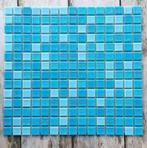 Glasmozaïektegeltjes - nieuw - 22 matten - blauw, Doe-het-zelf en Verbouw, Tegels, Ophalen, Nieuw, Minder dan 20 cm, Minder dan 20 cm