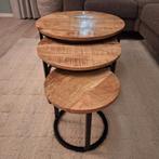Salontafeltjes, Huis en Inrichting, Ophalen, Rond, 50 tot 100 cm, Zo goed als nieuw