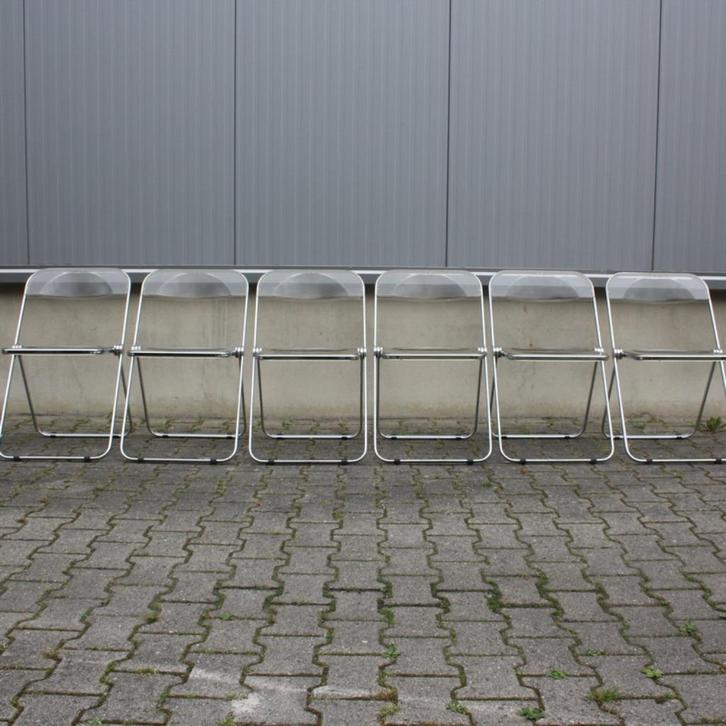 Vintage Plia stoelen | Giancarlo Piretti | Castelli |, Huis en Inrichting, Stoelen, Gebruikt, Vijf, Zes of meer stoelen, Kunststof