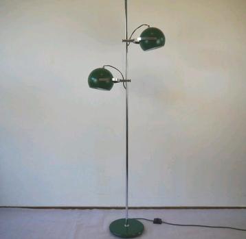 Vintage '60 groene bollen vloerlamp  beschikbaar voor biedingen