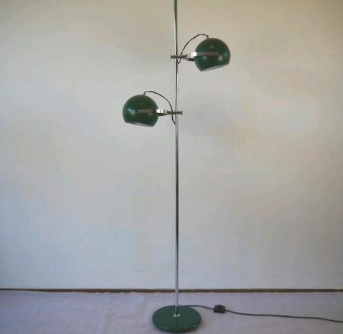 Vintage '60 groene bollen vloerlamp, Huis en Inrichting, Lampen | Vloerlampen, Zo goed als nieuw, 150 tot 200 cm, Ophalen of Verzenden
