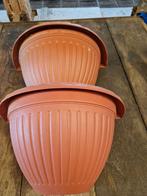 2 Bloembakken voor aan de muur, Tuin, Kunststof, Gebruikt, Minder dan 30 cm